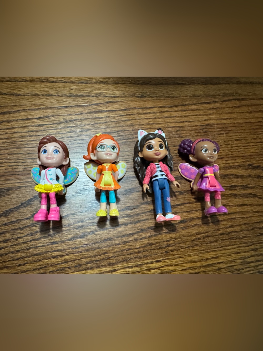 Gabbys dollhouse Kids Fairy Doll Set - Pink, Purple, Orange & Blue Characters